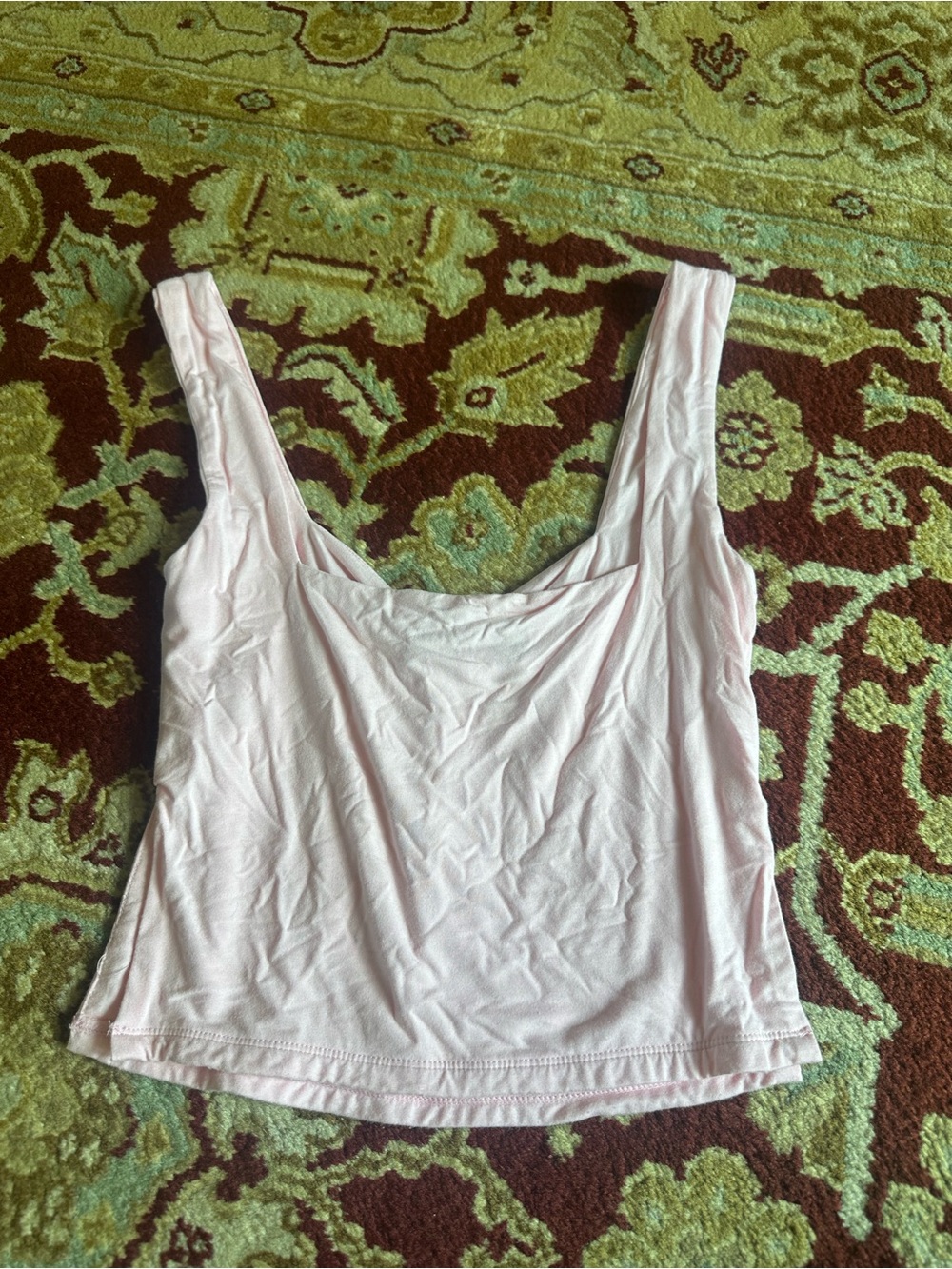 White Fox Boutique Light Pink Scoop Neck Tank - Picture 3 of 5